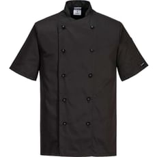 Portwest Kent Mens Chefs Short Sleeve Jacket