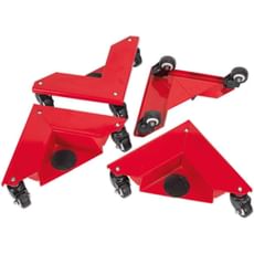 Sealey 4 Piece Castor Fitted Corner Movers / Dollies