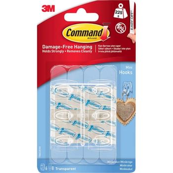 Command Adhesive Strip Mini Hooks