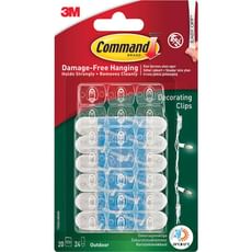 Command Adhesive Strip Outdoor Decorating Clips