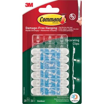 Command Adhesive Strip Outdoor Decorating Clips