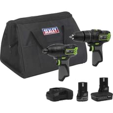 Sealey 10.8v Cordless Combi Drill and Impact Driver Kit