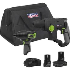 Sealey 10.8v Cordless SDS Drill and Impact Driver Kit
