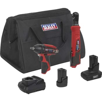 Sealey CP1200 12v Cordless 2 Piece Power Tool Kit
