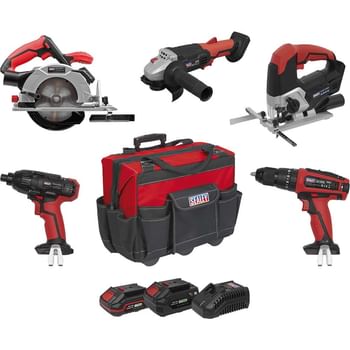 Sealey CP20V 20v Cordless 5 Piece Power Tool Kit