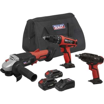 Sealey CP20V 20v Cordless 3 Piece Power Tool Kit