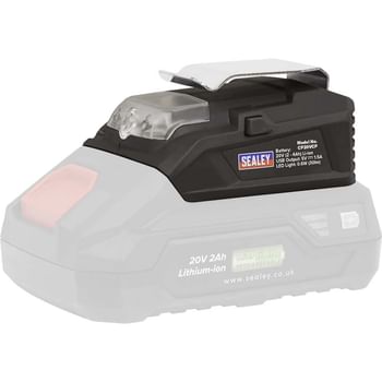 Sealey CP20VCP USB Charge Port Adaptor for SV20 Batteries