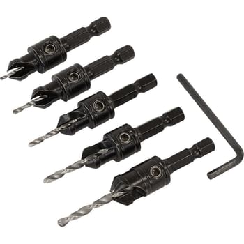Sealey 5 Piece Countersinking Drill Bit Set