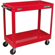 Sealey Heavy Duty 2 Shelf Trolley with Lockable Top