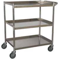 Sealey 3 Shelf Stainless Steel Workshop Trolley Price Comparisons | Compare The Build