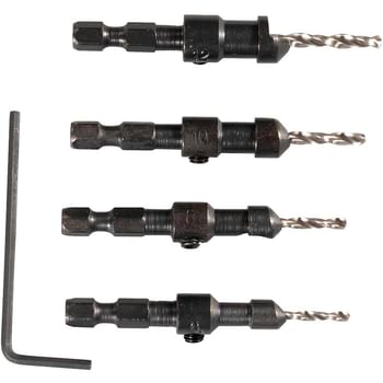 Makita 4 Piece Countersinking Drill Bit Set