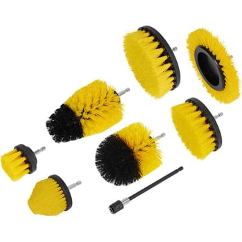 Sealey 8 Piece Hex Shank Drill Scrubbing Brush Set