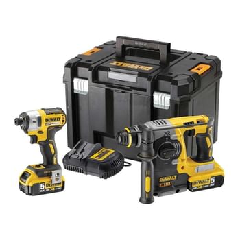 DeWalt DCK2532P2 18v Cordless SDS Hammer Drill and Impact Driver Kit
