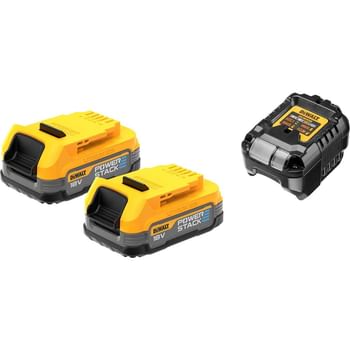 DeWalt DCB1102E2 18v XR Cordless 2 x 1.7ah Powerstack Batteries and Charger
