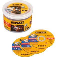 DeWalt Fast Cut Steel Cutting Discs Tub DeWalt Fast Cut Steel Cutting Discs Tub