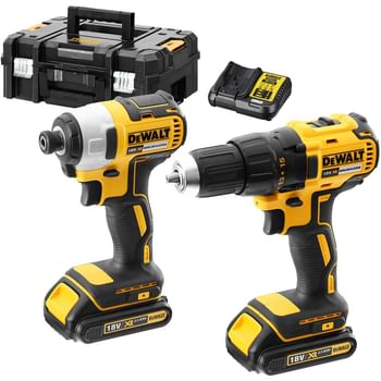 DeWalt DCK2059D2T 18v XR Cordless Drill Driver and Impact Driver TSTAK Kit