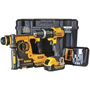 DeWalt DCK206M2 18v Cordless SDS Hammer Drill and Combi Drill Kit