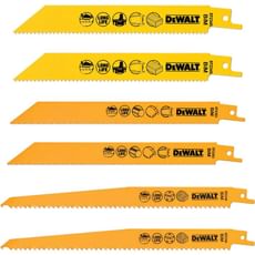 DeWalt DT2444 6 Piece Extreme Reciprocating Sabre Saw Blade Set DeWalt DT2444 6 Piece Extreme Reciprocating Sabre Saw Blade Set