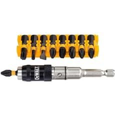 DeWalt 10 Piece Impact Torsion Pivoting Holder Screwdriver Bit Set DeWalt 10 Piece Impact Torsion Pivoting Holder Screwdriver Bit Set