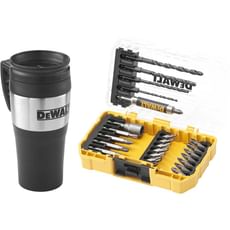 DeWalt 25 Piece Drill Screwdriver Bit Set and Mug in Tough Case DeWalt 25 Piece Drill Screwdriver Bit Set and Mug in Tough Case