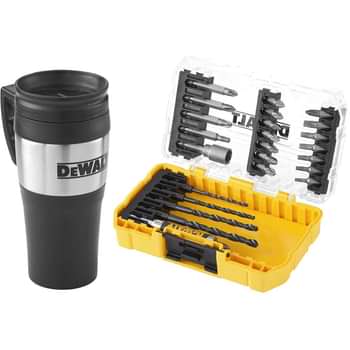 DeWalt 25 Piece Hex Shank Drill and Screwdriver Bit Set / Mug in Tough Case Price Comparisons | Compare The Build