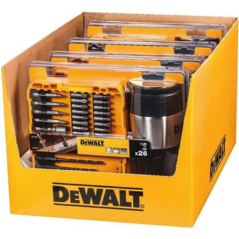 DeWalt 26 Piece Screwdriver Bit Set and Thermal Mug