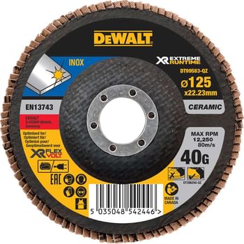 DeWalt Extreme Runtime Flap Disc 125mm