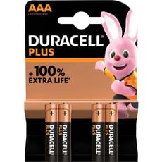 Duracell AAA Cell Plus Power 100% Batteries