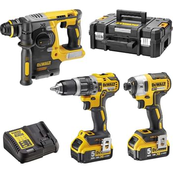 DeWalt 18v XR Cordless 3 Piece Power Tool Kit