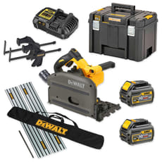 DeWalt DCS520 54v XR Cordless FlexVolt Plunge Saw and Guide Rails Kit