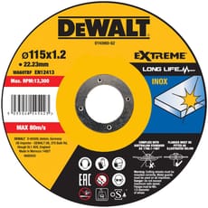 Dewalt Extreme Long Life INOX Stainless Steel Cutting Disc