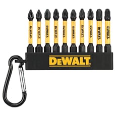 Dewalt 10 Piece Impact Screwdriver Bit Keyring