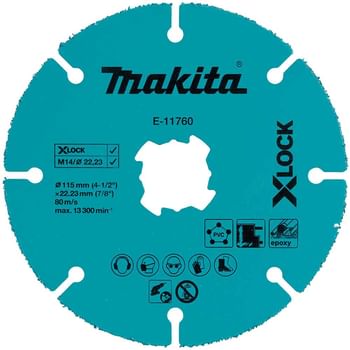 Makita X Lock Tungsten Carbide Grit Cutting Disc