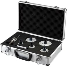 Makita EzyChange 7 Piece Electricians Bi Metal Hole Saw Set Makita EzyChange 7 Piece Electricians Bi Metal Hole Saw Set
