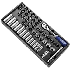 Expert by Facom 50 Piece 3/8" Drive Hex and Bi Hex Socket and Screwdriver Set Metric in Module Tray