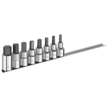 Expert by Facom 8 Piece 1/2" Drive Hex Socket Bit Set Metric