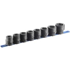 Expert by Facom 8 Piece 1" Drive Hex Impact Socket Set Metric
