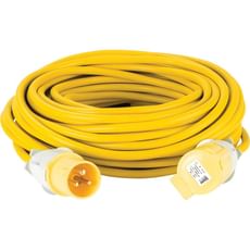 Defender Extension Lead 16 amp 2.5mm Yellow Cable 110v