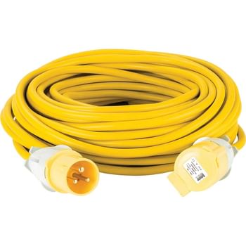 Defender Extension Lead 16 amp 2.5mm Yellow Cable 110v