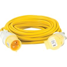 Defender Extension Lead 32 amp 4mm Yellow Cable 110v