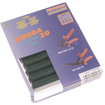 Edma Green Coat Steel Hog Ring Omega Size 20