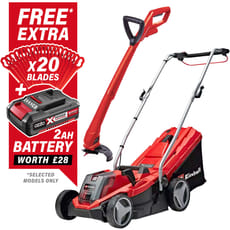 Einhell GE-CM 18/33-2 Li Set 18v Cordless Rotary Lawnmower and Grass Trimmer Kit