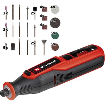 Einhell TE-MT 7.2 Li 7.2v Cordless Rotary Multi Tool with 57 Accessories