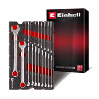 Einhell 19 Piece Combination Spanner Set in Foam Tray for E Case 