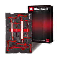 Einhell 9 Piece T Handle Hex Key Set in Foam Tray for E Case 