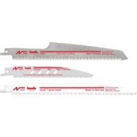 Einhell 3 Piece Professional Cordless Reciprocating Sabre Saw Blade Set 