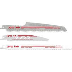 Einhell 3 Piece Professional Cordless Reciprocating Sabre Saw Blade Set Einhell 3 Piece Professional Cordless Reciprocating Sabre Saw Blade Set