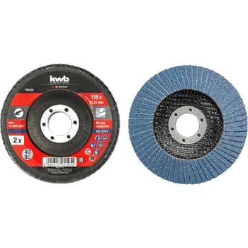 Einhell 2 Piece Abrasive Flap Disc Set