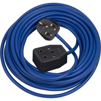Sealey Blue 13A 1.5mm Trailing Extension Cable 240v