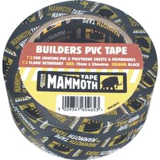 Everbuild Mammoth Builders PVC Black Tape